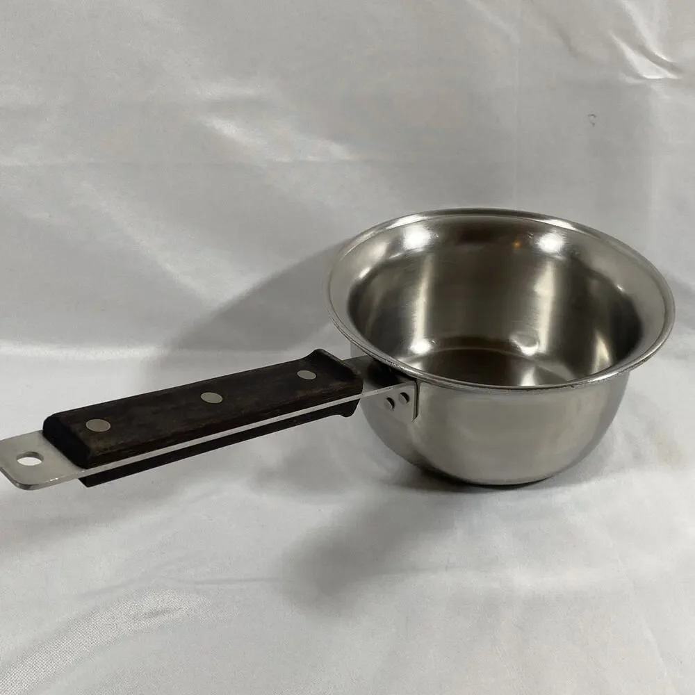Farberware Triple Ply Stainless Aluminum Birch Wood 1 qt saucepan & Lid Bronx NY